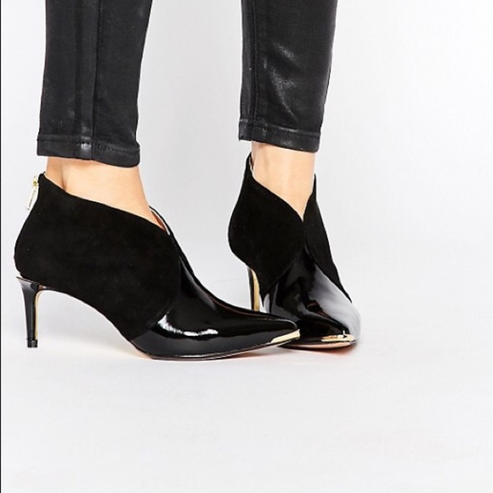 Ted Baker Hainns Suede Heeled Shoe Bootie